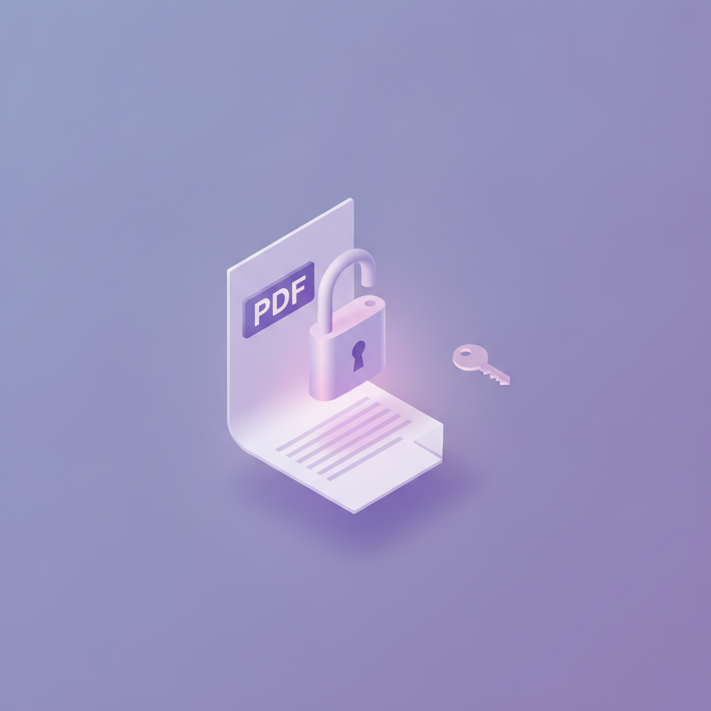 Déverrouiller un PDF — cadenas ouvert sur un document