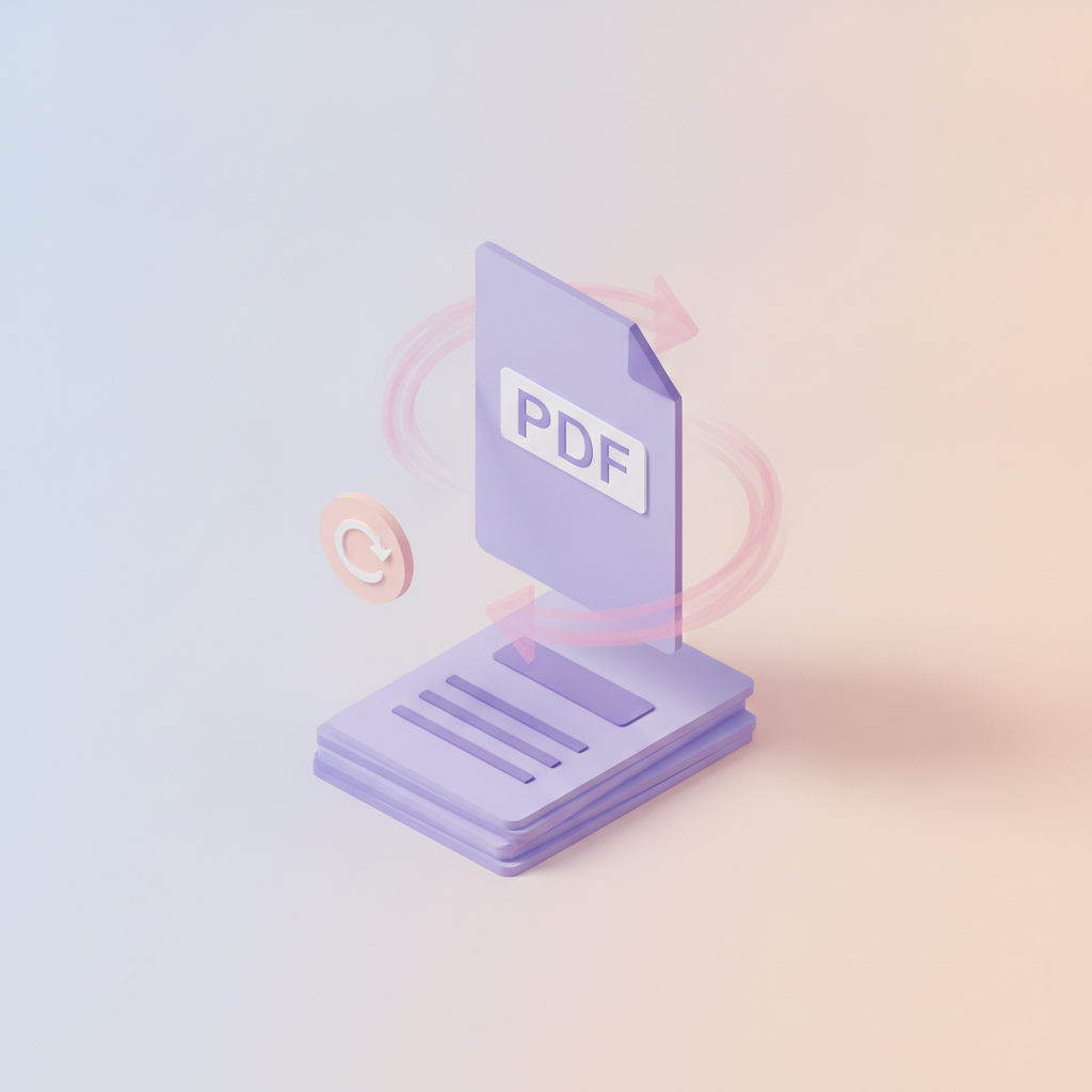 Obracanie stron PDF — z poziomu do pionu