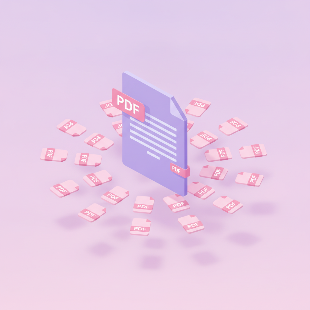 Parçalara bölünen PDF dosyası