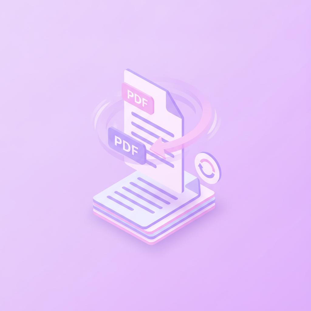 PDF 회전 — 돌아간 페이지를 바로잡기